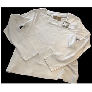 Mountain Lake Embellished and Asymmetrical Tee  L